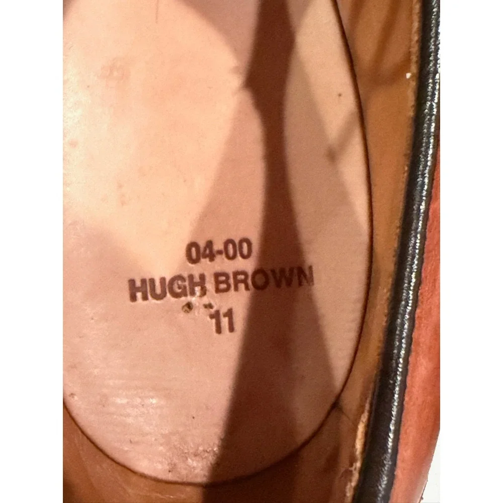 Allen Edmonds Hugh Brown Leather Split Toe McAlliister Shoes Mens 9.5